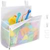 Mecmbj Rete portaoggetti per giocattoli da bagno con 4 ganci