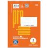 Staufen premio spiral block notes - 5 block notes universitari, 40 fogli ciascuno, DIN A5, formato righello 7 (7 mm a quadretti), carta riciclata da 90 g/m²