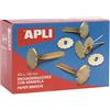 APLI 12288 - Confezione da 100 clip parigine con occhielli 25 mm