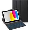 YHFZR Tastiera Custodia per Lenovo Tab M10 5G 10,6'' TB-360ZU, [Italiana Layout] 7 Colori Backlit Tastiera Wireless Con Custodia Protettiva Per Lenovo Tab M10 5G 10,6'' TB-360ZU, Nero