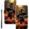 WUACYEAMING Custodia Compatibile con Samsung Galaxy S7 EDGE,con Slot Carte PU Pelle Portafoglio Libro Case Antiurto Bumper Motivo Magnetica Flip Protettiva Resistente Gatto di zucca