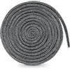 Yudobliss Guarnizione Stufa a Legna, 8mm x 2,5m Stufa a Legna in Fibra di Vetro, Linea di Tenuta per Porte di Caminetti, per Stufe, Porta del Forno