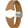 Samsung D-Buckle Hybrid Eco-Leather Band (Slim, S/M) per Galaxy Watch4 | Watch5 | Watch6 | Watch FE | Watch7 Series, Camel