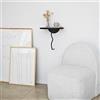 Hanah Home Leo, Solid Wood, Nero/Antracite, Taglia Unica