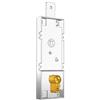 Prefer B561.681Z.0000 Serrature per Porte Basculanti/garage interasse 70 mm Cilindro Profilo Europeo senza cilindro, catenaccio con foro M6
