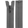 cyclingcolors 2x Cerniera Lampo n. 5 70 cm Chiusure Cursore Tirante Zip Poliestere Abbagliamento Arredamento Cucito Giacche, Grigio opaco