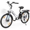 VARUN Bici Elettrica, 26" Bicicletta Elettrica con Cambio a 7 Velocità, City E-bike per Uomo e Donna con Li-Batteria 48V/374.4Wh, 250W Motore, Bici Bicicletta con Autonomia di 80KM