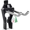 raaco Gancio Doppio Clip 2-60 per Pannello Porta Attrezzi da Parete, 60 mm, Ideale per Martelli, Cacciaviti, Pinze e Chiavi, Robusti Ganci Pannello Portautensili in Acciaio e Poliammide, Set di 3