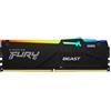 Kingston Ram DIMM DDR5 8GB kingston Fury Beast 6000MHz Cl36 1pz Nero [KF560C36BBEA-8]