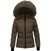Generico Cappotto Donna Invernale Caldo Ispessito Piumino Lungo Donna Invernale Giacca Imbottita in Cotone Cappotti Pile Impermeabile Giacca Donna Outdoor Parka Antivento Jacket Offerte
