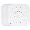SagaSave 100 Fodere di Carta per Friggitrice ad aria, 20,5 CM Antiaderenti, Impermeabili, A Prova di Olio, Quadrate, per Vapore, Friggitrice ad aria, Forno a Microonde, Forno (Bianco Perforato)