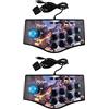 JUNELIONY 2X Joystick USB per Controller di Giochi Arcade Retrò per Ps2 / Ps3 / Pc/Android Smart Tv Vibratore Incorporato Joystick un Direzioni (A)