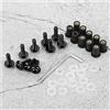 Tbest Dadi per Bulloni, Parti del Corpo Powersports, 10 Pezzi Bulloni per Parabrezza per Moto Rondelle per Dadi Kit di Montaggio per Carenatura Universale per Motoblack (Nero)