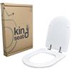 King Seat ‎EM724Y Dolomite Clodia Sedile Copriwater Dedicato, Bianco Lucido