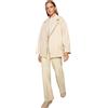 Trendyol Damen Gerade Plus Size Mantel, cappotto Da donna, Beige,