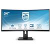 PHILIPS MONITOR CURVO 34 VA 21:9 WQHD 5MS 300CDM, DP/HDMI, USB-C, ALTEZZA, MULTIMEDIALE - 346B1C