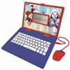 Lexibook Disney Marvel Spider-Man Computer educativo Bilingue Francese/Inglese - Giocattolo per bambini con 124 attività per imparare, divertirsi e suonare pianoforte - Blu/Rosso, JC598SPi1