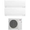 MITSUBISHI Climatizzatore Dual Split Inverter 9000 + 9000 Btu Condizionatore con Pompa di Calore Classe A+++/A++ Gas R32 (Unità Interna + Unità Esterna) - 2x MSZ-AY25VGK + MXZ-2F42VF Linea Plus AY