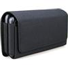 aubaddy, Custodia a fondina doppia per 2 telefoni, con clip, per tutti gli iPhone (16 15 14 13 12 11) Pro Max/Plus, Samsung Galaxy (S23 S22 S21 S20) Ultra/Plus/Fe (grande)