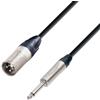 Adam Hall Cables 5 STAR MMP 0300 - Cavo Microfono Neutrik XLR maschio a Jack mono da 6,3 mm 3 m