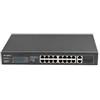 Lanberg Switch Lanberg 16X100MB POE+/2X Combo Gigabit ethernet 150W rack 19" Nero [NULAGSW16000002]