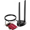 Cudy Scheda di rete Cudy WE9300S Adattatore Pci Wifi 7 Bluetooth Rosso [NKCUDWUPE000001]