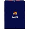 safta F.C. Barcellona - Cartella a libro con 3 risvolti, ideale per bambini di diverse età, comoda e versatile, qualità e resistenza, 26 x 36,5 cm, colore: blu navy/rosso, blu marino/rosso, Estándar, Casual