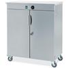 Carrello Armadio scaldapiatti inox - 800 watt - 77x46x94H. - Capacità 120 piatti