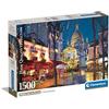 Clementoni Puzzle Collection - Paris-Montmartre - 1500 Pezzi - Puzzle Adulti, Poster Incluso, Puzzle Paesaggio, Divertimento Per Adulti, Made In Italy, 31709