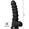 Hidden Desire Extreme Vibrating Dragon Monster Dildo Black