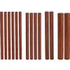 OLYCRAFT 14 Pz 4 Dimensioni Bastoncini per Tasselli Bastoncini in Legno Tasselli in Noce Bastoncini Tondi Non Finiti Bastoncini Tondi in Legno Cerato per Modelli di Costruzione Fai Da Te - Marrone