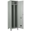 Armadietto spogliatoio ad 1 posto con divisorio interno. Con tetto piano. cm. 50x50x180h - Con Maniglia