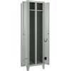 Armadietto spogliatoio a 2 ante, 1 posto e 2 vani. Con tetto piano. cm. 50x50x180h - Con Maniglia