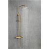 AIYA Bath Colonna Doccia in Acciaio Inossidabile con Miscelatore Doccia | Sistema Completo con Funzione Anticalcare | Design Moderno | Colonna Doccia con Miscelatore per Bagno Elegante | Ottone