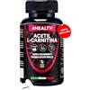 4HEALTH Acetil l Carnitina 120 Cps Vegetali (DIETA DIGITALE INCLUSA), Acetil Carnitina Ultra Pura 100%, Energizzante, Termogenico e Neuroprotettore -MADE IN ITALY E VEGAN-500mg