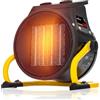 LEHMANN Termoventilatore Elettrico per Riscaldamento Rapido | 2000 W | 3 Livelli di Potenza | Termostato | Regolazione Inclinazione | Maniglia di Trasporto | Ideale per Stanze Piccole