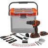 Black & Decker Trapano Avvitatore A Batteria Con percussione 18V 1.5 Ah Litio - BCKSB04-QW