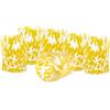 VETRERIA ARTISTICA C.A. Drops confezione 6 bicchieri acqua cl 33 giallo