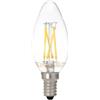 OPTONICA Temperatura colore Lampada 2700K Bianco Caldo, CONFEZIONE 1 *** Optonica lampadine led a filamento c35 e14 4w alta efficienza e lunga durata