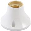 FAEG Angolatura Dritto, CONFEZIONE 1 *** Portalampada bianco plastica con base da parete attacco e27