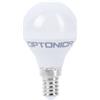 OPTONICA Temperatura colore Lampada 4500K Bianco Naturale, CONFEZIONE 1 *** Lampadina led goccia e14 8,5 watt equivalente 60 watt risparmio energetico