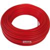 ICEL CAVI Colore Rosso, Sezione Conduttore 2,5 mmq, CONFEZIONE 1 *** Cavo elettrico cordina unifilare unipolare fs17 rotolo metri 25
