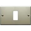 FAEG Numero Posti 1 Posto, CONFEZIONE 1 *** Placca alluminio con viti compatibile serie magic ticino