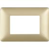 BTICINO Colore Oro Gold, CONFEZIONE 1 *** Bticino matix placca 3 posti tecnopolimero colorata am4803