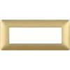 BTICINO Colore Oro Gold, CONFEZIONE 1 *** Bticino matix placca 6 posti tecnopolimero colorata am4806