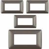 BTICINO Colore Iron Grigio Scuro, CONFEZIONE 1 *** Bticino matix placca 4 posti tecnopolimero colorata am4804 pezzi 4