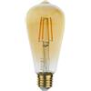 OPTONICA Potenza 4W, CONFEZIONE 1 *** Lampadina optonica led attacco e27 2800 k luce calda vetro dorato