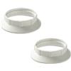 FAEG Colore Bianco, Materiale Plastica, CONFEZIONE 1 *** Ghiera portalampada attacco e27 plastica ip20 blister 2 pezzi