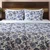 Deco Mex NH13173H RenEEE, set copripiumino in raso, bianco, grigio, misura normale