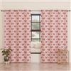 PETTI Artigiani Italiani - Tende a Pannelli per Interno con Anelli 2 Pezzi 140x280cm, Tenda Camera da Letto e Soggiorno Oscuranti Isolanti e Moderne, Fiocco Rosa, 100% Made in Italy